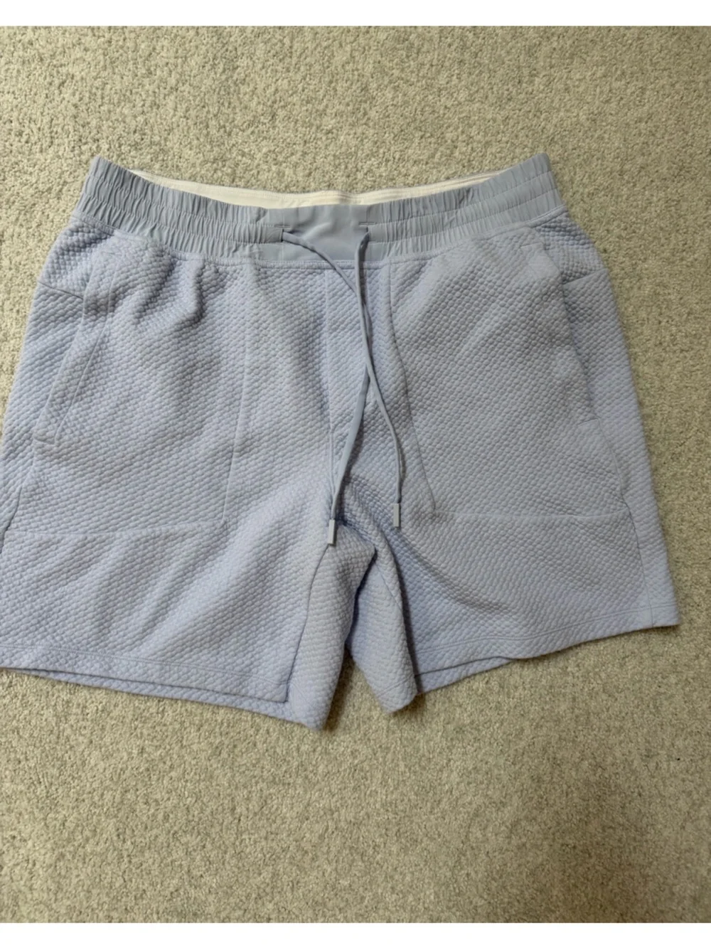 lululemon athletica Light Blue Quilted Athletic Shorts - Picture 3 of 4